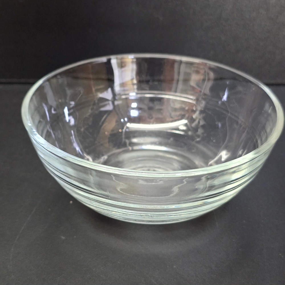 Duralex Lys Stackable Bowl 4.75" Clear Glass Made in France 8188